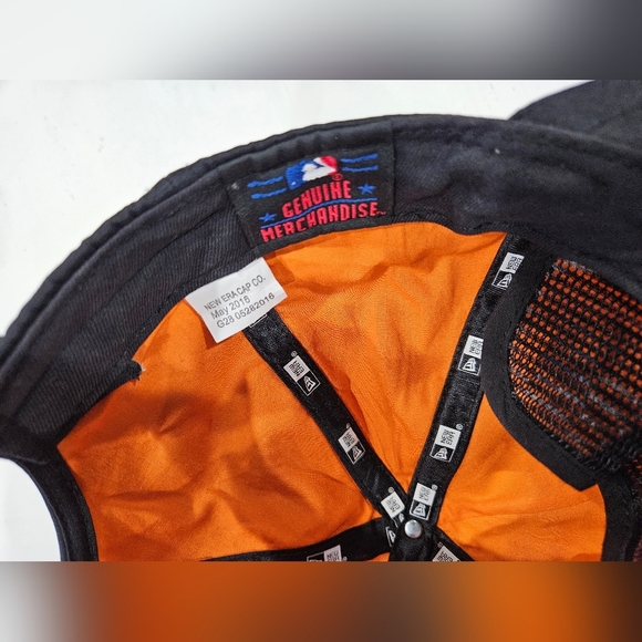 New Era Blacked Out Nylon Los Angeles Angels Baseball Hat. W /Adj Strap - Picture 5 of 6